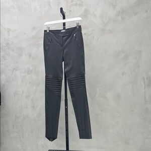 Brunello Cucinelli Charcoal Leather Pants